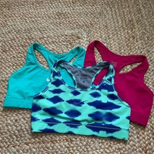 Lot of 3 Nike sports bras